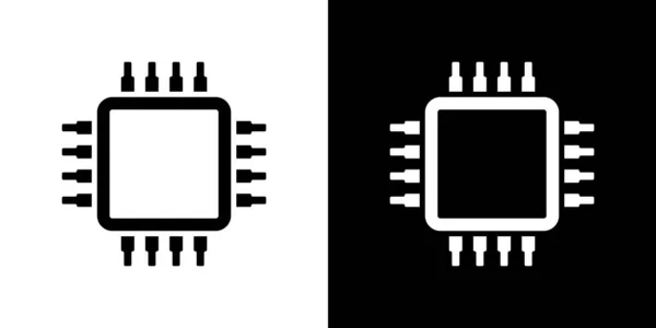 Ikona Vektoru Cpu Izolována Počítačový Koncept Digitální Technologie Mobilní Cpu — Stockový vektor