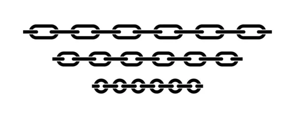 Chain Icon Vector Geïsoleerd Vectorverbindingsconcept Kettingstevig Icoon Set Kettingvectortekens Symbolen — Stockvector