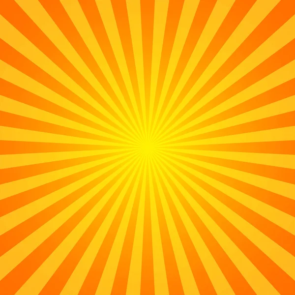 Sunburst Pattern Vektor Hintergrund Vektorisolierte Illustration Sunburst Vintage Stil Gelbe — Stockvektor