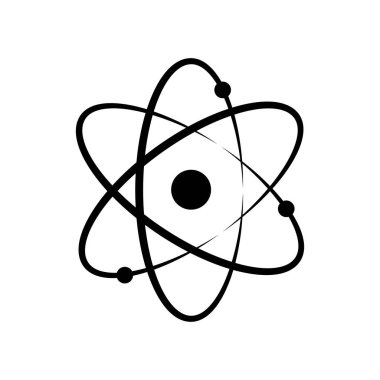 Atom ya da proton çekirdeği. Vektör izole edilmiş simge ögesi. Biyoloji bilimi geçmişi. Bilim teknolojisi konsepti. Moleküler vektör simgesi veya işareti. EPS 10
