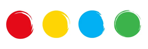 Pinsel Formen Farbige Banner Vektorisolierte Elemente Abstraktes Pinselbanner Für Die — Stockvektor
