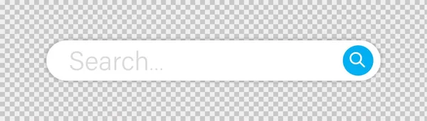 Vyhledávací Panel Vektor Izolovaný Web Element Průhledném Pozadí Vektorové Vyhledávací — Stockový vektor