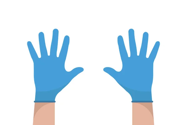 Χέρι Γάντια Vector Απομονωμένη Εικόνα Διάνυσμα Γαντιών Latex Εικονίδιο Προφύλαξης — Διανυσματικό Αρχείο