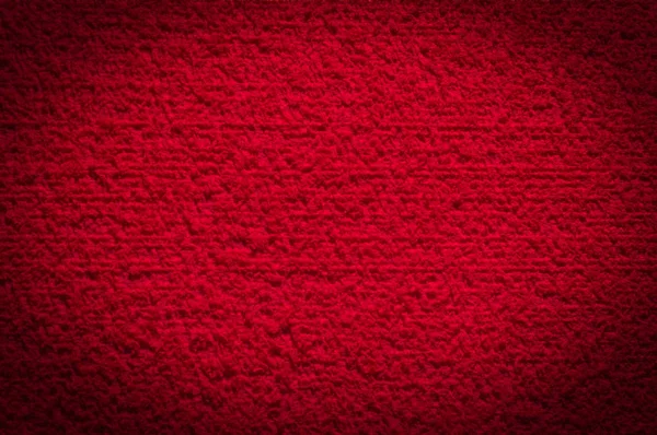 Textured Fabric Trendy Red Surface Background Wallpaper Dark Vignetting Gradient — Stock Photo, Image