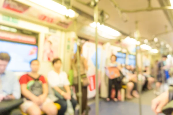 Blurred people inside subway — Stock Photo, Image