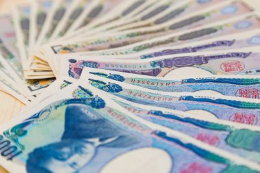 Jpy para Japon para birimi notlarınızın arka plan