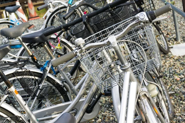 Γεμάτο Στάθμευσης Bicyles Στο Σιδηροδρομικό Σταθμό Του Shinoyoshida Ιαπωνία — Φωτογραφία Αρχείου