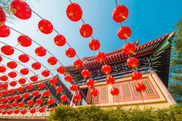 Chinese temple during the Chinese New Year. Place for prayers to