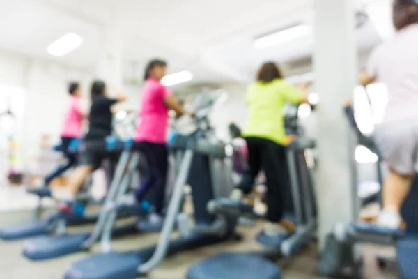 Fondo Borroso Abstracto Los Equipos Ejercicio Gimnasio Moderno — Foto de Stock