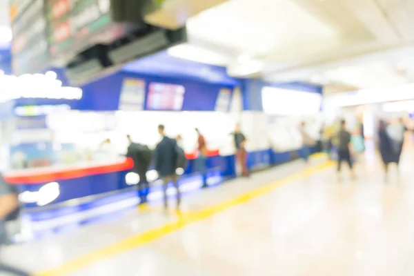 Pessoas Movem Trem Metrô Desfocado Fundo Desfoque Movimento Vida Cidade — Fotografia de Stock