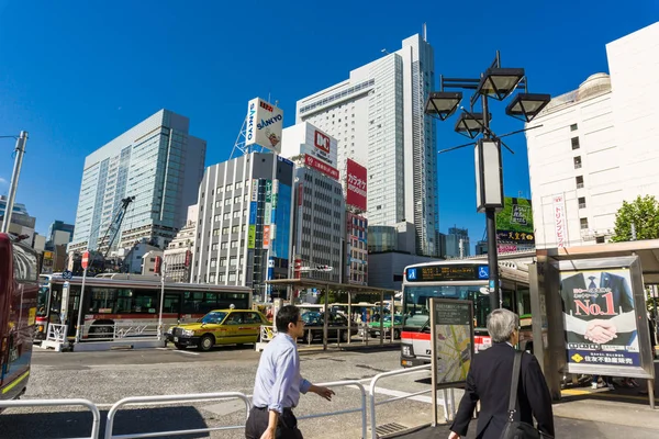 Tokyo Giappone Ottobre 2016 Shibuya Quartiere Dello Shopping Che Circonda — Foto Stock