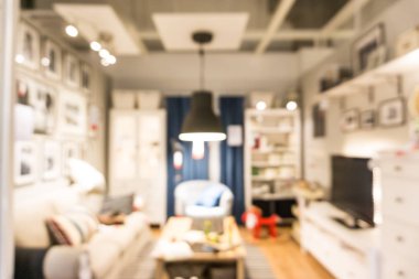 Modern alışveriş merkezi mağaza arka plan, Defocused Mağazası bulanık