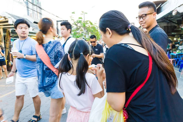 Bangkok Thajsko Únor 2017 Chatuchak Nebo Jatujak Víkendový Trh Oblíbenou — Stock fotografie