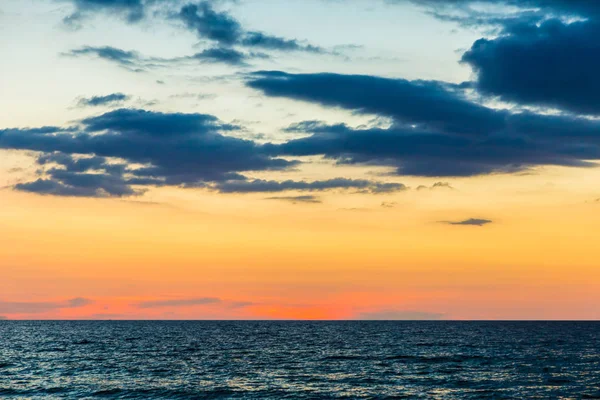 Coucher Soleil Sur Plage Océan Mer Andaman — Photo