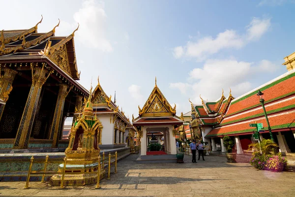 Wat Phra Kaew Tempio Grande Palazzo Del Buddha Smeraldo Bangkok — Foto Stock