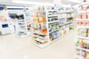 Market, mağaza bulanık arka plan bulanık raf