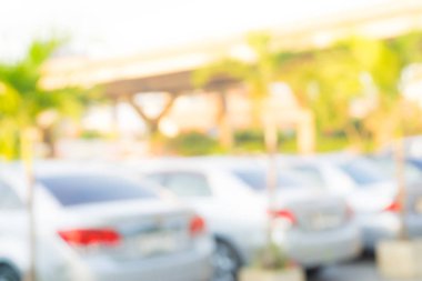 Park açık, soyut araba bulanık