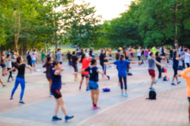 Park, Park Fitness Aerobik dans bulanık grup