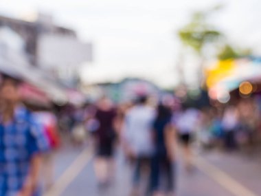 Bulanık insanlar Chatuchak hafta sonu Pazar açık alışveriş