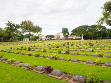 Kanchanaburi savaş mezarlığı mezarlık, Tayland