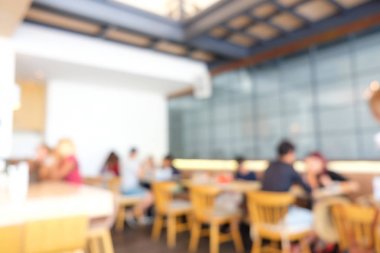 İnsanlar vintage tonned ile bulanık kahve dükkanı