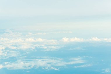 Sabah bulut arka plan atmosfer ile gökyüzü