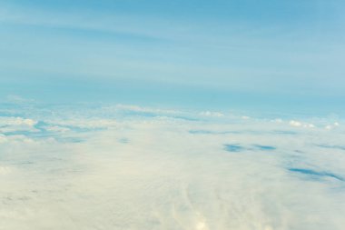 Sabah bulut arka plan atmosfer ile gökyüzü