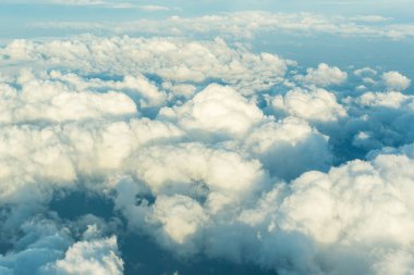 Sabah bulut arka plan atmosfer ile gökyüzü