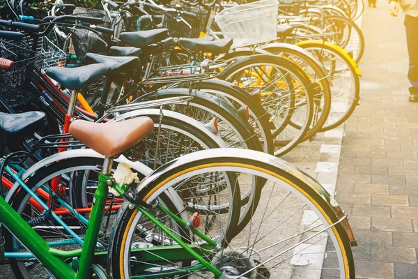 Bicicleta Estacionada Estrada Cidade Tóquio Japão — Fotografia de Stock