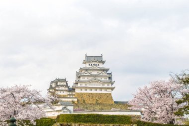 Himeji Kalesi ile seyahat, Hyogo Japonya Japonya'nın en iyi hedef birini sakura