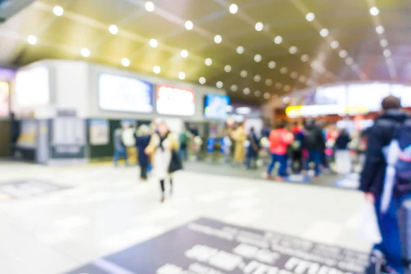 Blur Movimento Pessoas Negócios Estação Trem Pessoas Transporte Desfocado — Fotografia de Stock