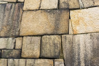 Eski büyük taş tuğla duvar parçası taştan