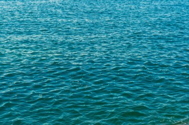 Mavi deniz su yüzey arka plan, dalga deniz