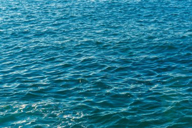 Mavi deniz su yüzey arka plan, dalga deniz