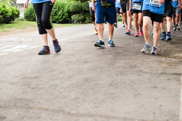 Grupo Pessoas Que Correm Parque Público Cidade Heathy Conceito Esporte — Fotografia de Stock
