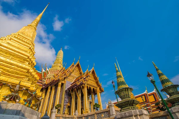 Wat Phra Kaew Palace Grand Budynek Świątyni Buddy Tajlandia Bangkok — Zdjęcie stockowe