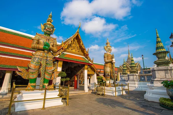 Wat Phra Kaew Palace Grand Budynek Świątyni Buddy Tajlandia Bangkok — Zdjęcie stockowe