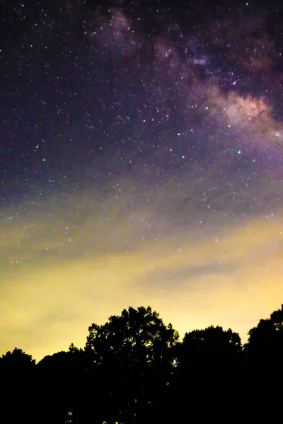 Milky Way Galaxy Nebula Night Photograph Astrophotography — Stock Photo, Image