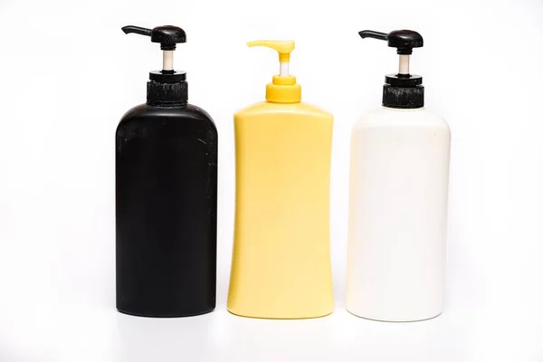 Kollektion Kosmetikflasche Auf Weißem Hintergrund — Stockfoto