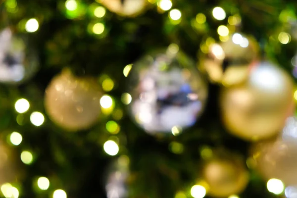 Αφηρημένη Θάμπωμα Του Φόντου Χριστούγεννα Φως Και Διακόσμηση — Φωτογραφία Αρχείου