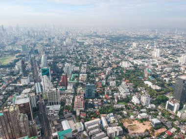 Bina güneşli gün, Tayland Bangkok manzarası iş bölgesi