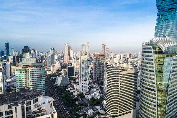 Architecture modern office building cityscape Bangkok, Thailand