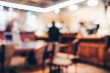 Vinatge coffee shop arka plan bulanıklık 