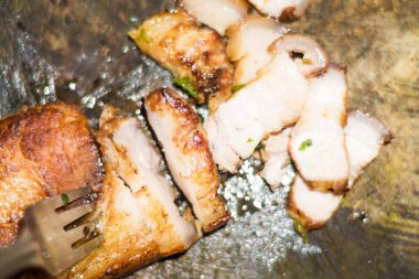 Kızarmış domuz Barbekü tahtaya kesme