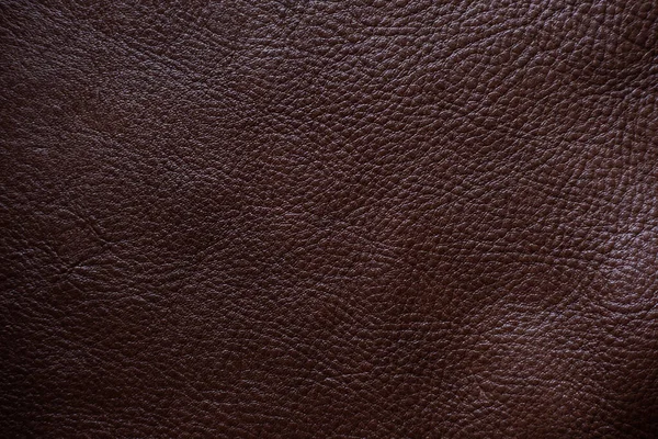Genuine Full Grain Cow Leather Texture Cowhide Background — Stock Photo, Image