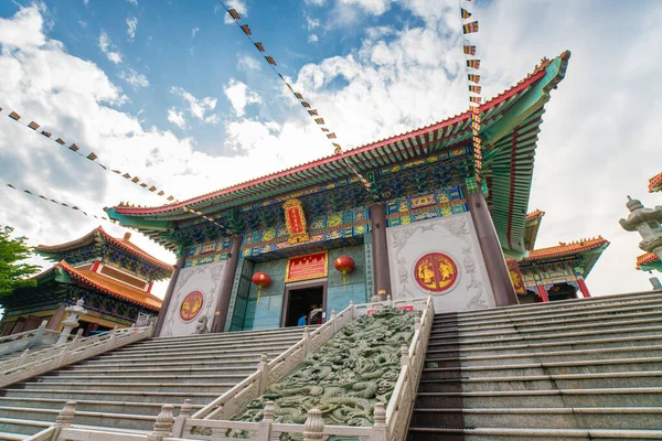 Wat Boromracha Kanchanapisek Anusorn Chinese Architecture Buddhism Temple Style Bangkok — Stock Photo, Image