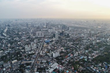 Modern şehir binası binası Bangkok Tayland manzaralı