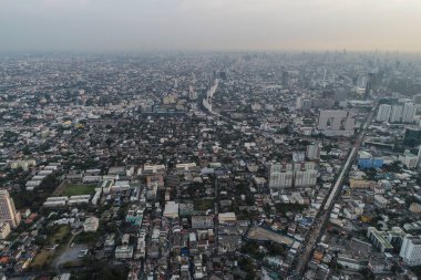 Modern şehir binası binası Bangkok Tayland manzaralı