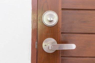 Çağdaş kapı tokmağı ahşap kapı, iç nesne