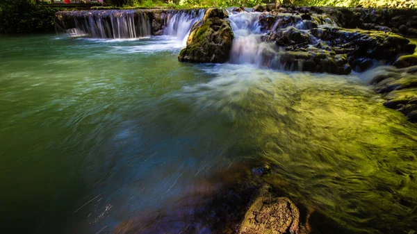 Waterfall Deep Tropical Rain Forest Sra Bok Karanee Phang Nga — стокове фото